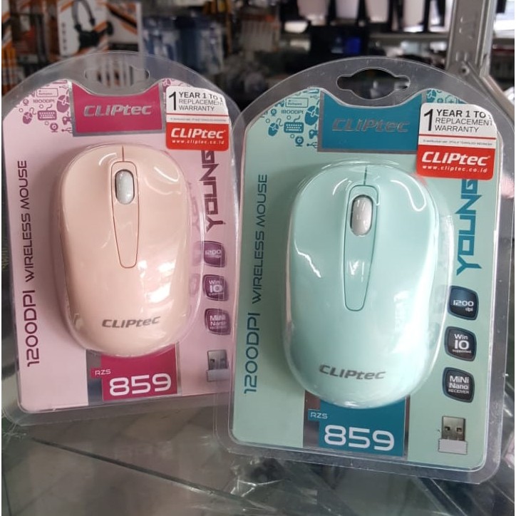 MOUSE WIRELESS CLIPTEC YOUNG RZS859 1200DPI