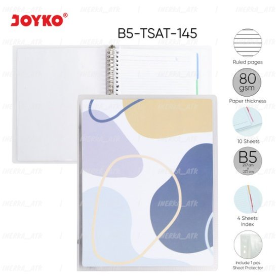 

BINDER NOTE JOYKO B5 LOOSE LEAF PASTEL COLOUR B5-TSAT-145 NOTEBOOK MURAH TEBAL GROSIR WARNA WARNI