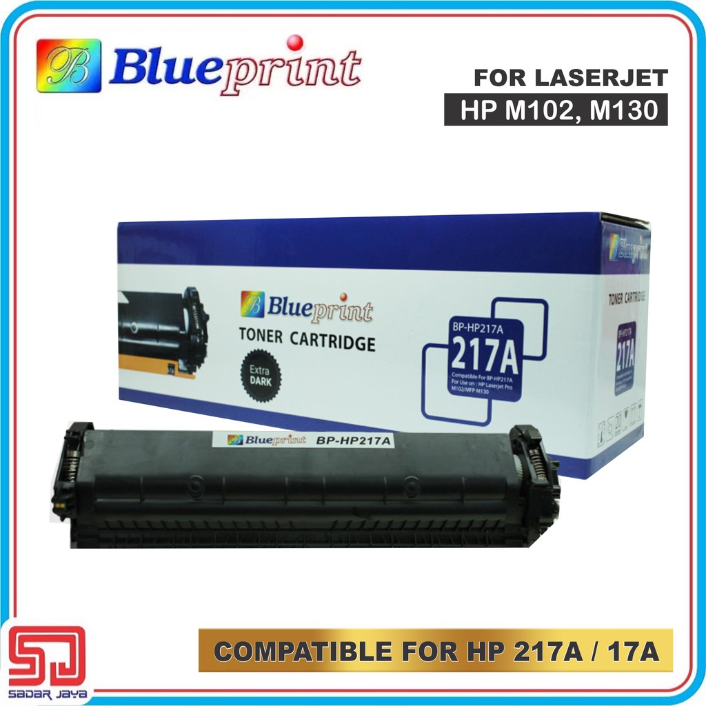 Blueprint HP 217A Toner Cartridge 17A Kartrid Laserjet M102 / MFP M130