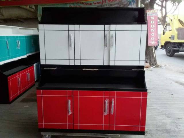 Kitchen Set 3 Pintu Atas Kayu Minimalis Eksklusif (Bahan Full 15mm)