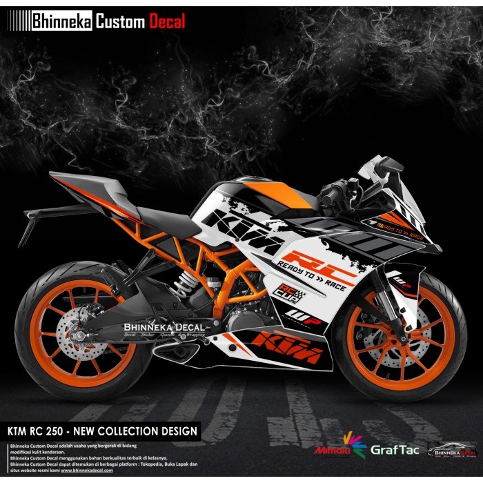 DECAL PREMIUM CLASS KTM RC RACING BLACK