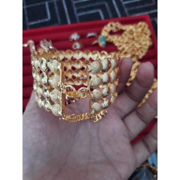 gelang lapis emas 24 karat