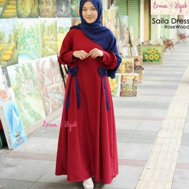 🎀Saila dres ori erma hijab