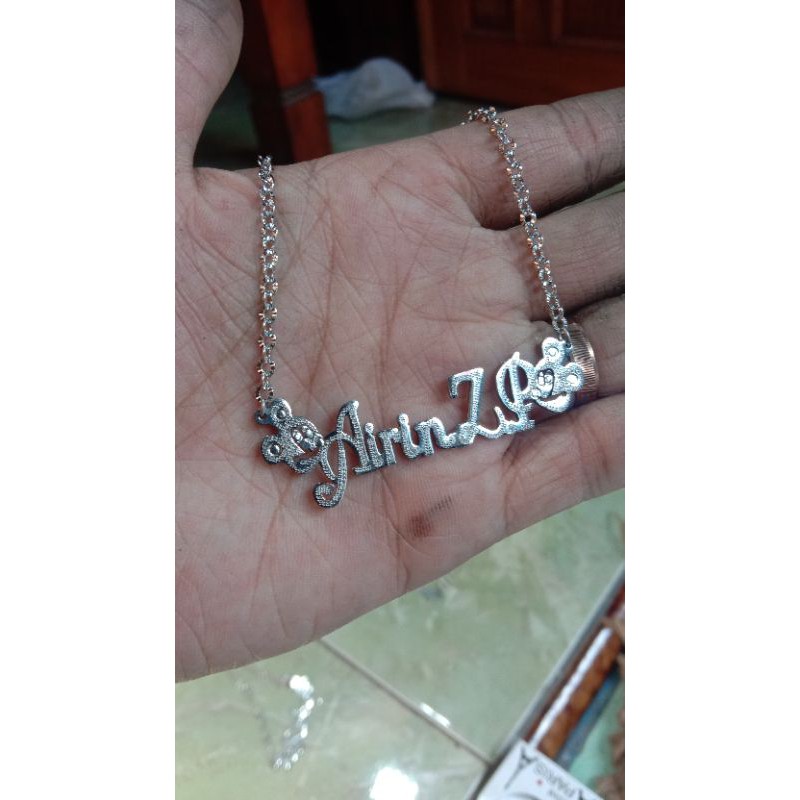 kalung nama anak silver Variasi MIKI MOUSE