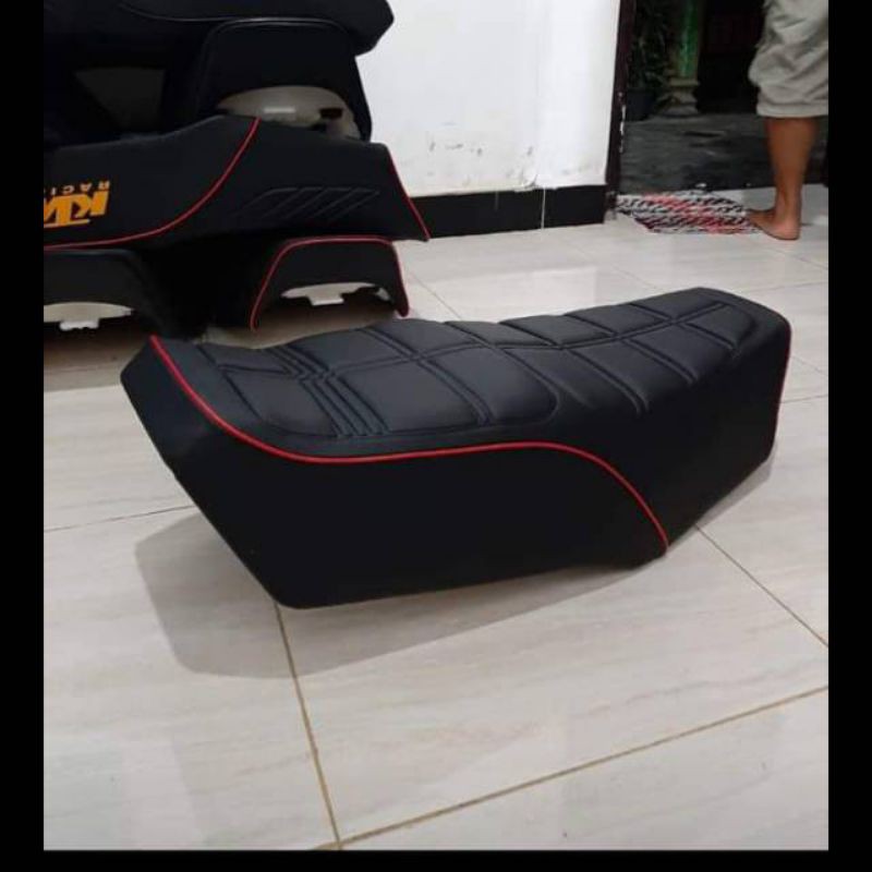 JOK RX KING TAHU LIS MERAH-jok rx king model tahu-jok rx king kotak-jok king tahu-jok king tahu