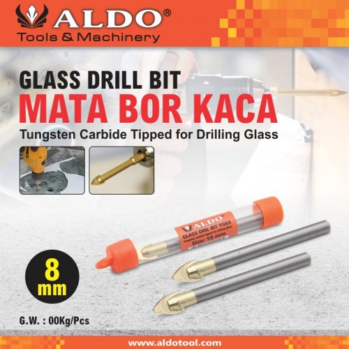 Aldo Mata Bor Kaca / Glass Drill Bit / Tungsten Carbide Tipped For Driling Glass