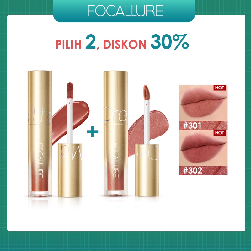 FOCALLURE Waterproof Matte Lipstick &amp; Velvet Air Mist Long-lasting Lip Cream FA245 FA344