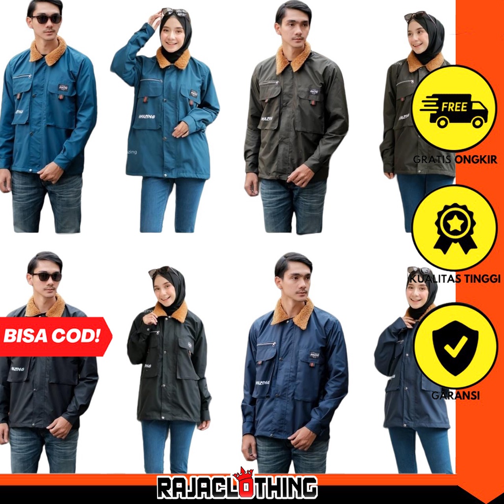 RCL - JAKET AMAZING HIKING COUPLE - JAKET COZY ORIGINAL AMAZING - JAKET PARASUT WATERPROOF TERBARU AG013