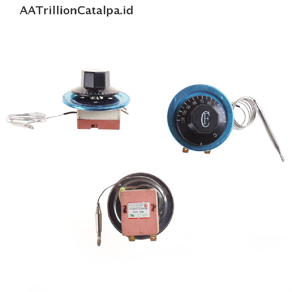 (AATrillionCatalpa) Saklar Thermostat Pengatur Suhu 220V 16A High-tech Dial Untuk Oven Elektrik