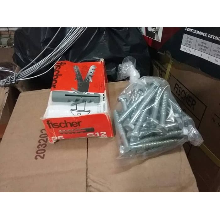 MURAH FISCHER S12 / MATA BOR FISHER 12 MM KOMPLIT SEKRUP