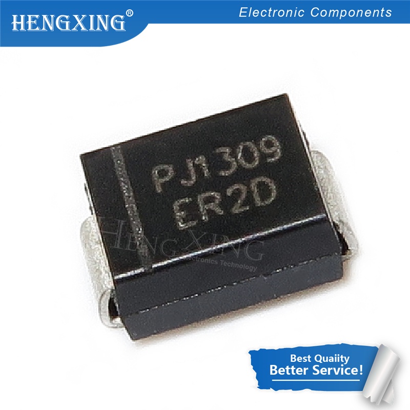 100pcs Ic ER2D 2A 200V SMB 35ns DO-214AA