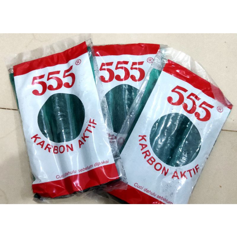 Media filter karbon aktif panjang pendek merk 555