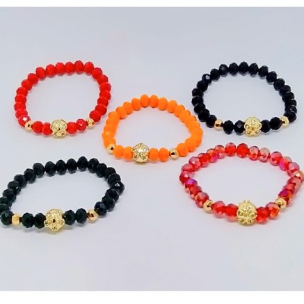 Gelang tangan wanita //gelang kristal lapis emas // perhiasan // fasion wanita//gelang