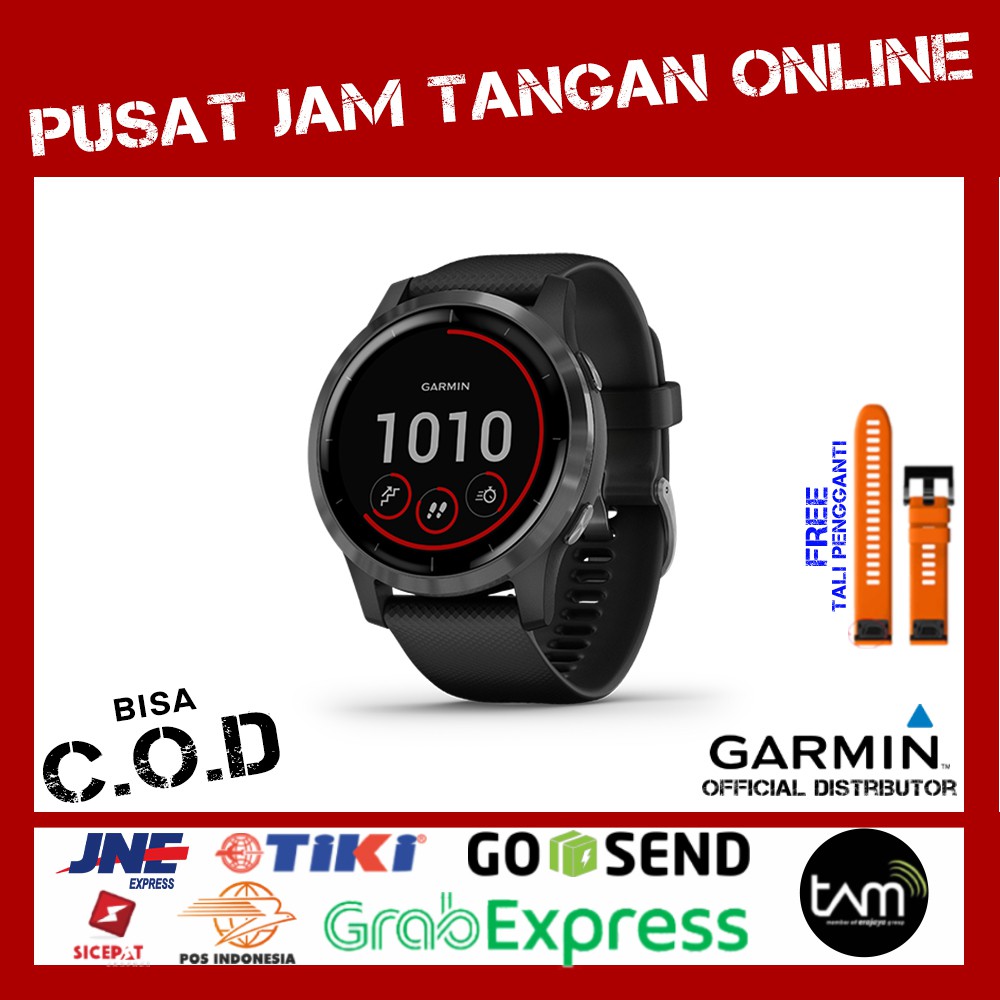 JAM TANGAN GARMIN VIVOACTIVE 4 BLACK GARANSI RESMI TAM 24