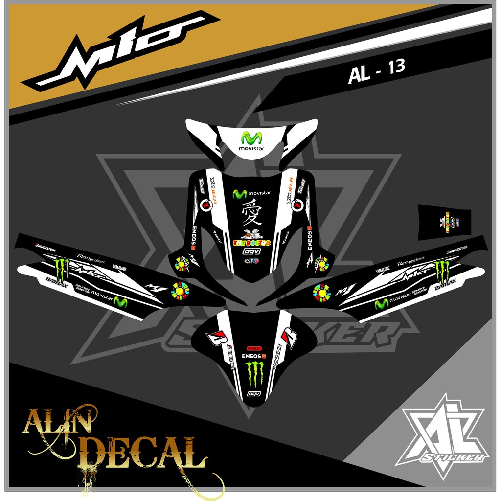 1025 Decal Yamaha Mio Sporty - Decal Mio Sporty Full Body