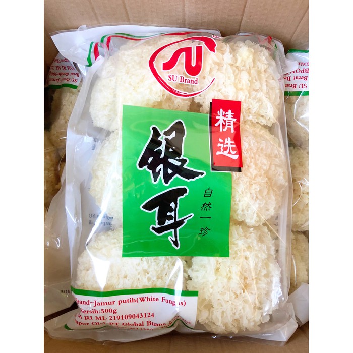 

Jamur putih SU brand White fungus 500 Gram