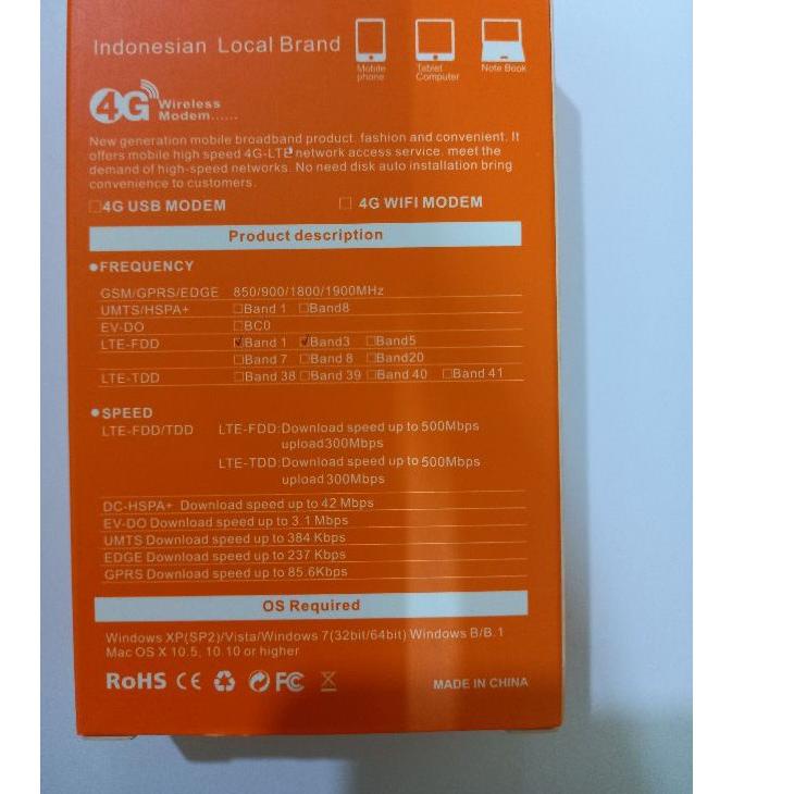 Ready Stok Modem WiFi Wingle USB AccessGo DM-A001 4G LTE 500Mbps UNLOCK ALL OPERATOR