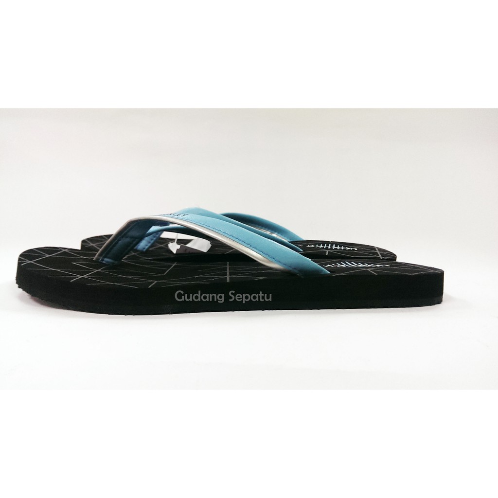 LOXLEY Sandal Japit Wanita Callia HItam Biru 37-40