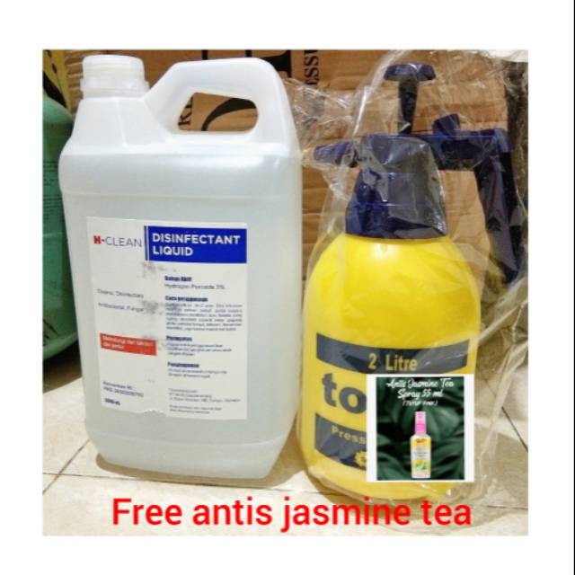 Cairan Desinfektan Disinfektan 5 liter spray semprot 2 liter paket free antis