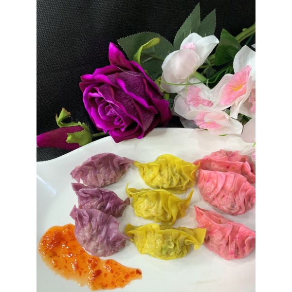 

rainbow gyoza mantap