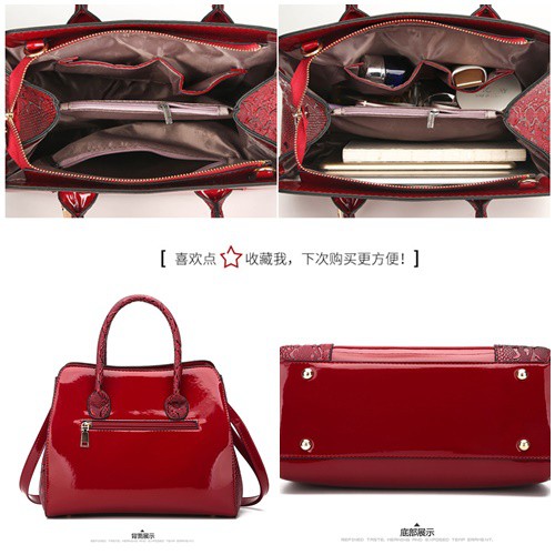 GI 922 RISCE TAS HAND BAG GLOSSY IMPORT WANITA CEWEK PEREMPUAN JAKARTA  BATAM JTF