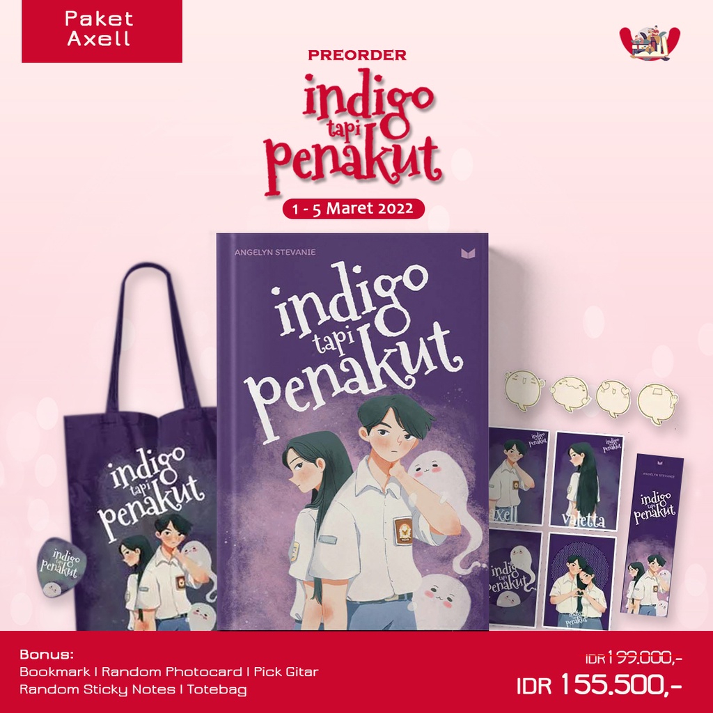 Novel  Indigo Tapi Penakut Penulis: Angelyn Stevanie-PAKET AXELL
