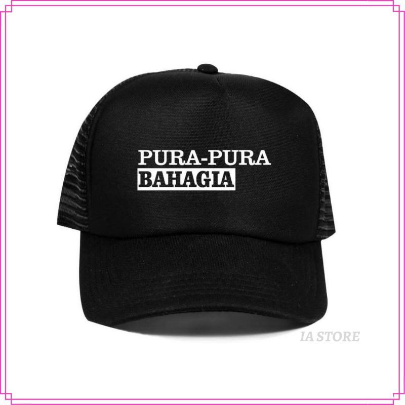 Topi Trucker Pura Pura Bahagia