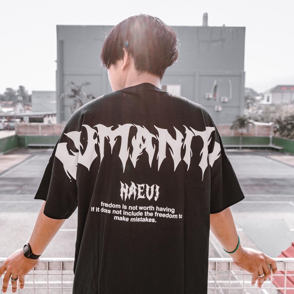 (LANGSUNG KIRIM) HAEV T-shirt Oversize - Humanity T-shirt/kaos/pakaian