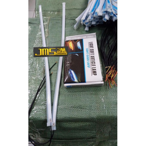 lampu alis led plus sen running 30 cm slim biru merah putih ice blue sen kuning aerox nmax vario beat pcx