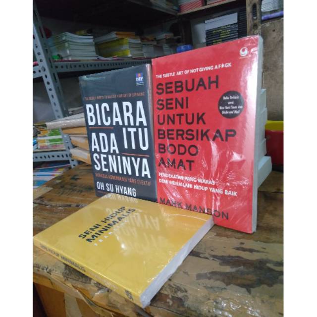 PAKET 3 BUKU BICARA ITU ADA SENINYA SEBUAH SENI UNTUK