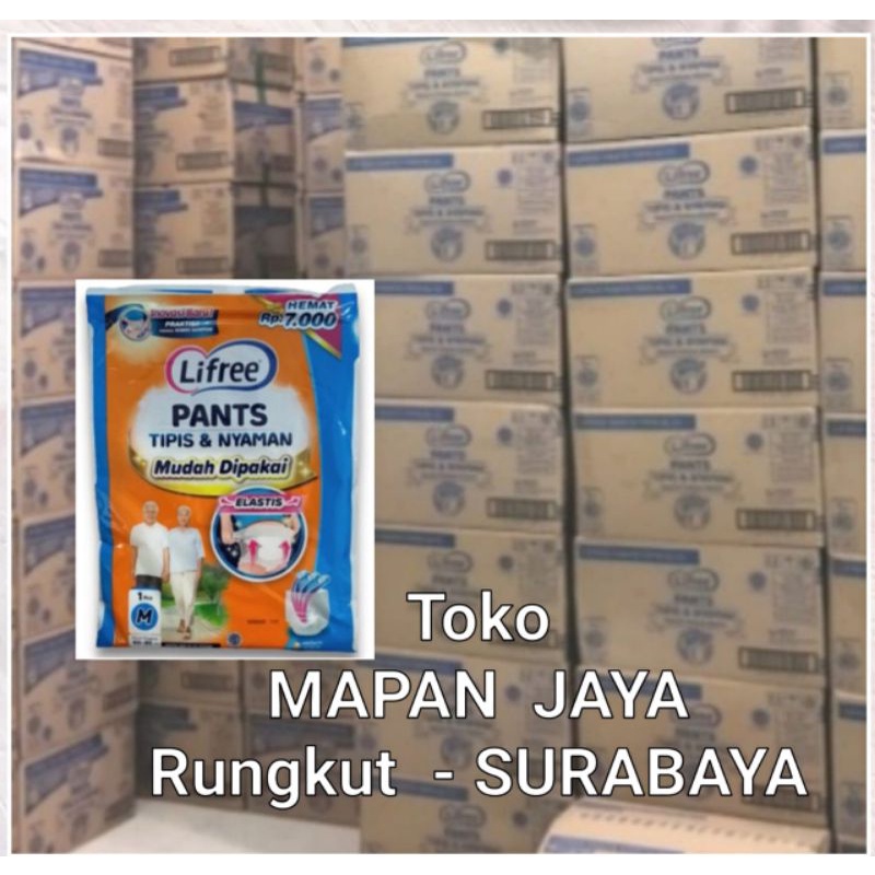 Lifree Popok Celana Dewasa M / L / XL ( 2 lusinan / 24 Pcs)