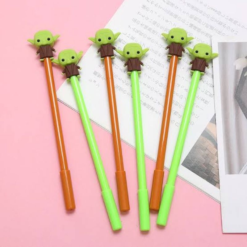 

♥️ Pulpen / Bolpen / Bolpoin Gel Karakter Alien Lucu Imut ♥️