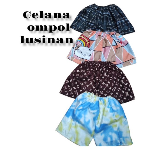 GROSIR CELANA ANAK LUSINAN/CELANA OMPOL/CELANA SAMBUNG