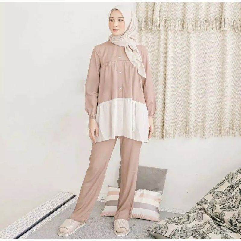SETELAN WANITA RAYON POLOS PREMIUM | SETELAN WANITA RAYON