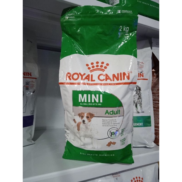 Royal canin mini adult 2kg kemasan pabrik