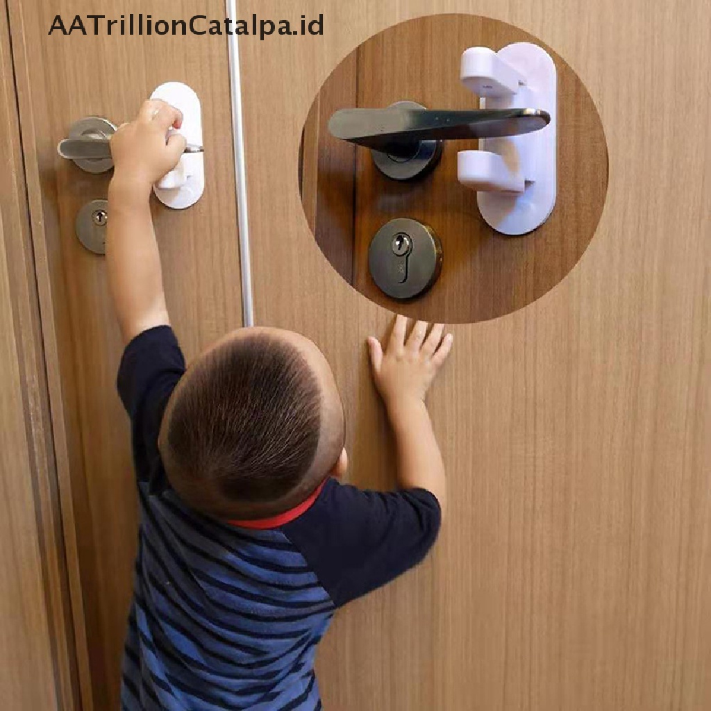 Aa Kunci Pengaman Tuas Pintu Universal Bentuk Segitiga Untuk Melindungi Bayianak
