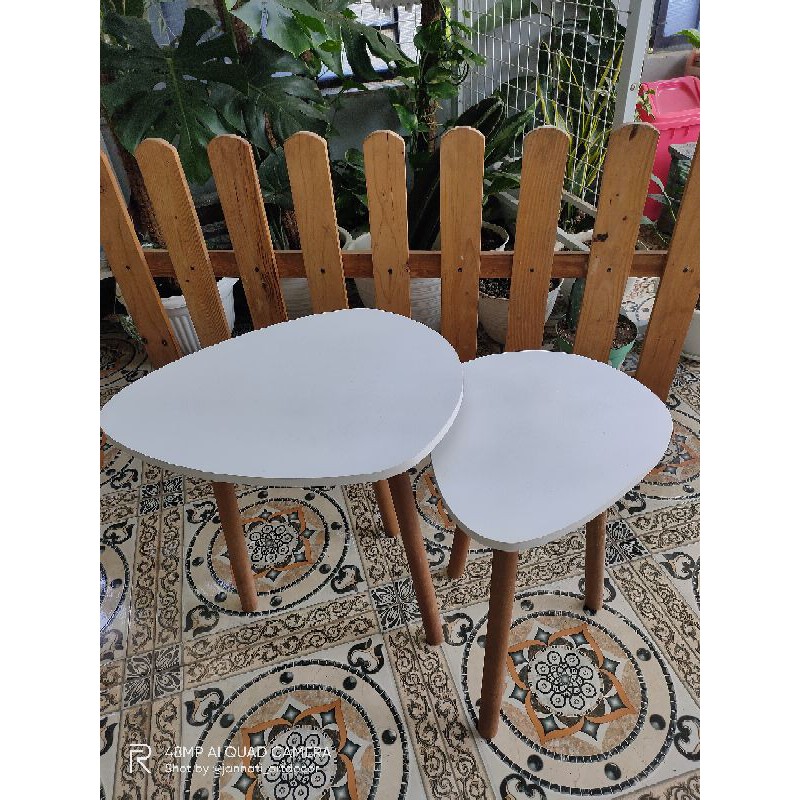 Meja Stool Set / Stool Set Table / Meja Minimalis / Meja set isi 2