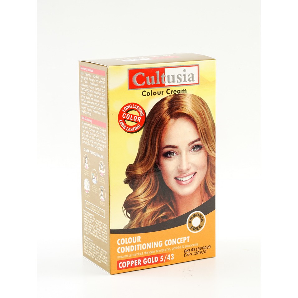 Cultusia Hair Color Copper Gold 5 43 30 ML