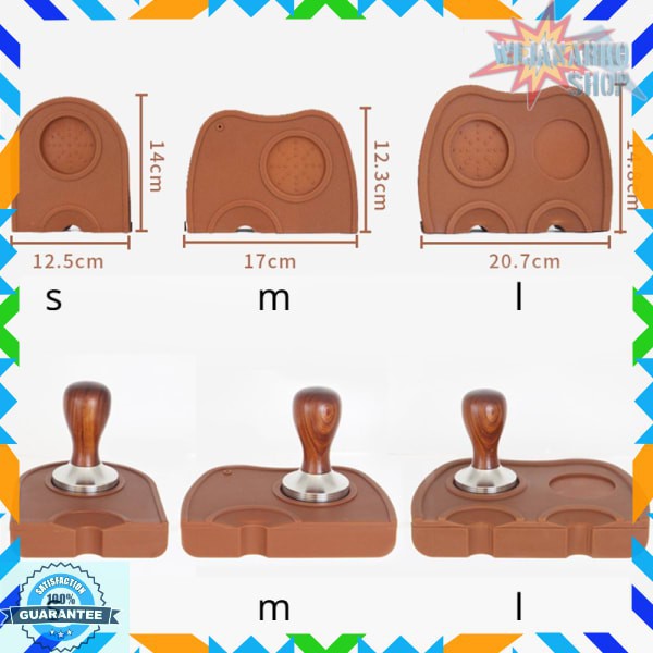 BAYCHER Silicone Holder Mat Tamper Kopi Espresso Barista LB4148 Black PRT11 Grab Medan