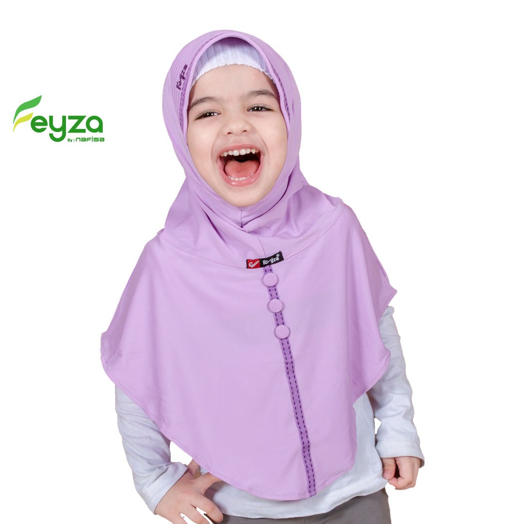 Jilbab Instan Anak Feyza Fredella | Hijab Instan Bergo Anak Sekolah Kerudung Instan Bergo Pet Anak