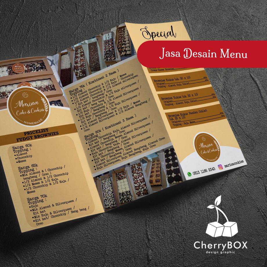 Jual Jasa Desain Menu Restoran Desain Menu Makanan Dan Minuman Profesional By Cherry Box