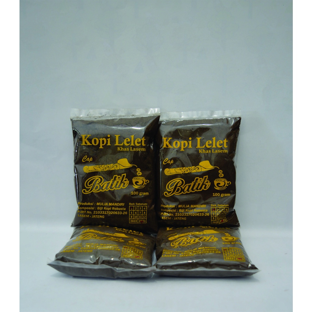 

Kopi Lelet Khas Lasem (Cap Batik) 100 Gram