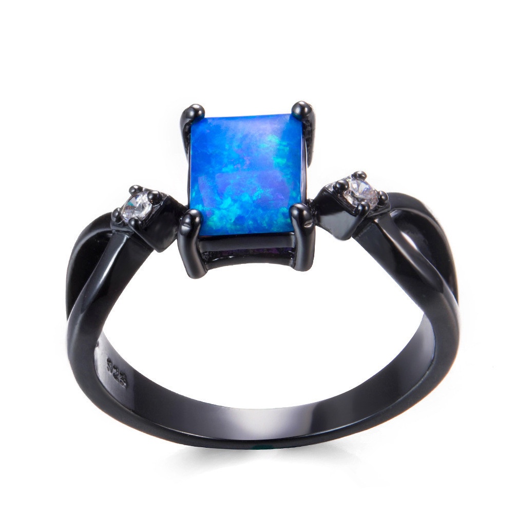 New style diamond opal square fashion ladies ring