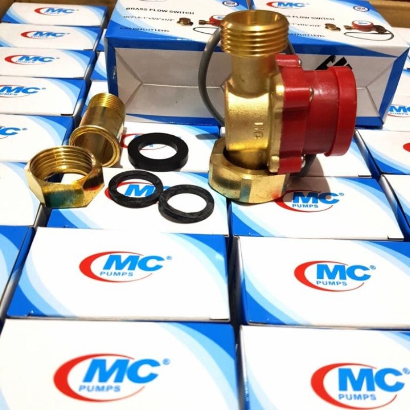 MC Otomatis Water Flow Switch/ Brass Switch 1&quot; x 3/4&quot; / 1&quot; x 1/2&quot; Promo Termurah