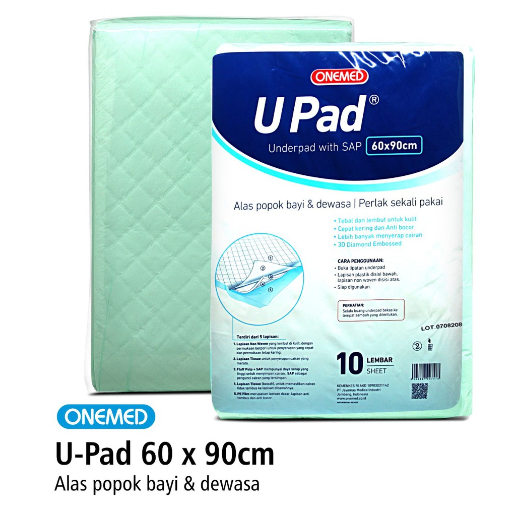 Underpad 60x90cm OneMed pak isi 10lbr OJ