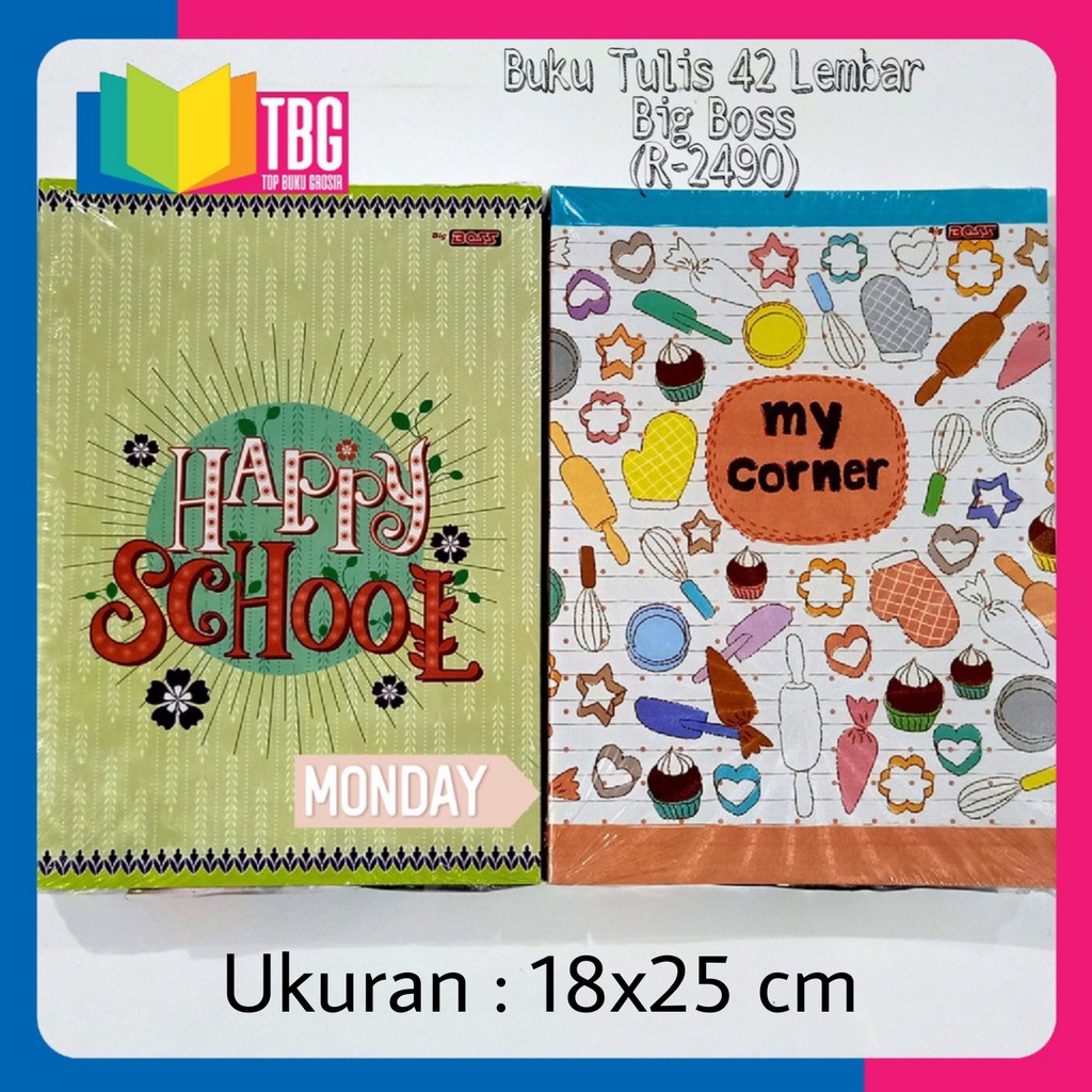 

1 PCS BUKU TULIS BOXI 42 LEMBAR BIG BOSS / BUKU TULIS BESAR / BUKU SEKOLAH / BUKU CATATAN (R-2490)