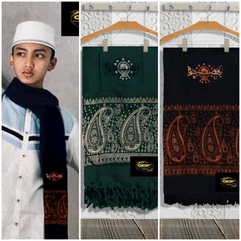 Sorban rida Batik Nu Motif Kashmiri Exclusive Surban Santri pria