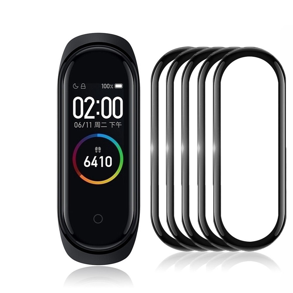 Film Pelindung Layar 3d Bahan Tempered Glass Lembut Untuk Xiaomi Mi Band 4/5/4/5