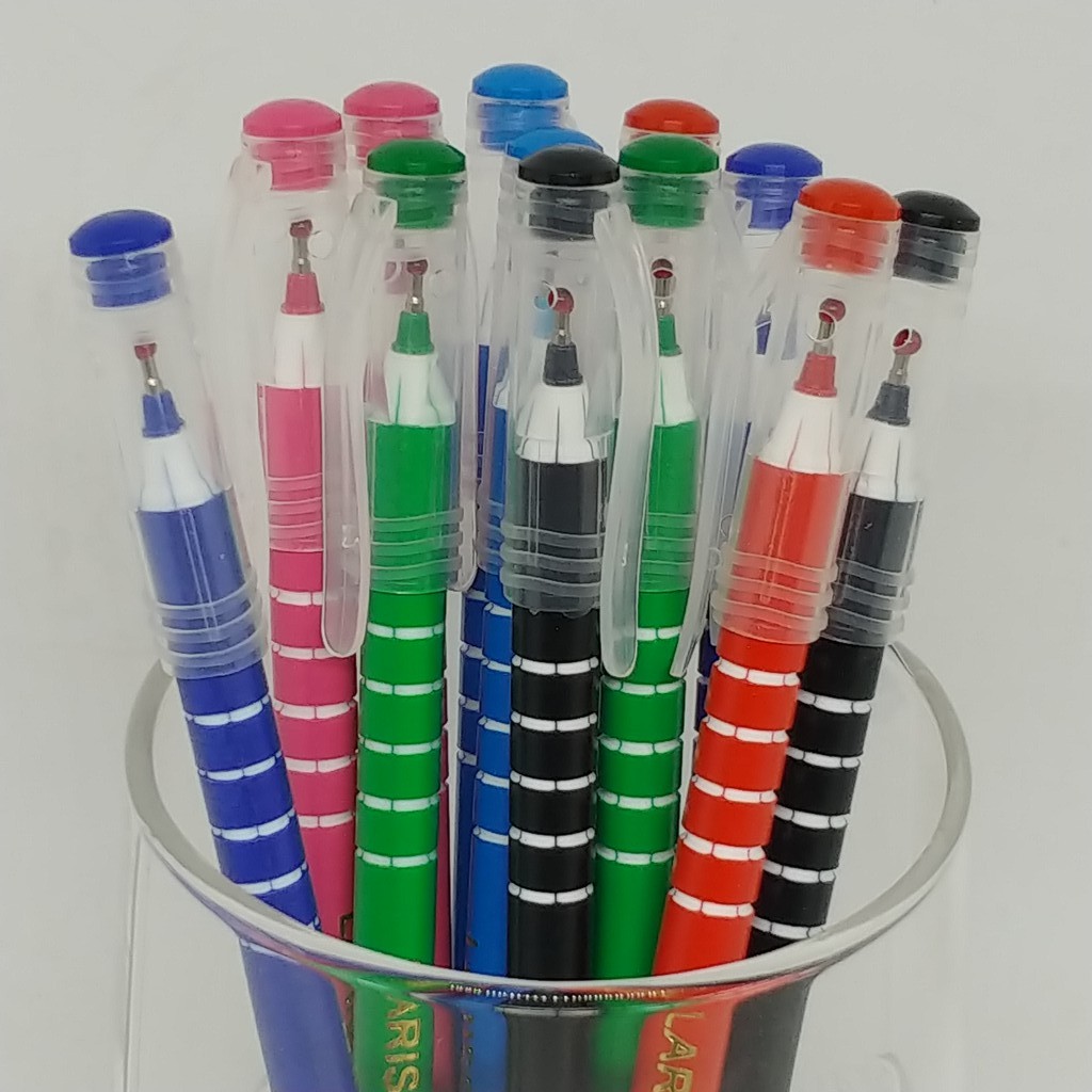 

(12 Pcs) Pulpen Larisso Warna Hitam - Pulpen Gel 0.7mm 0.7 mm
