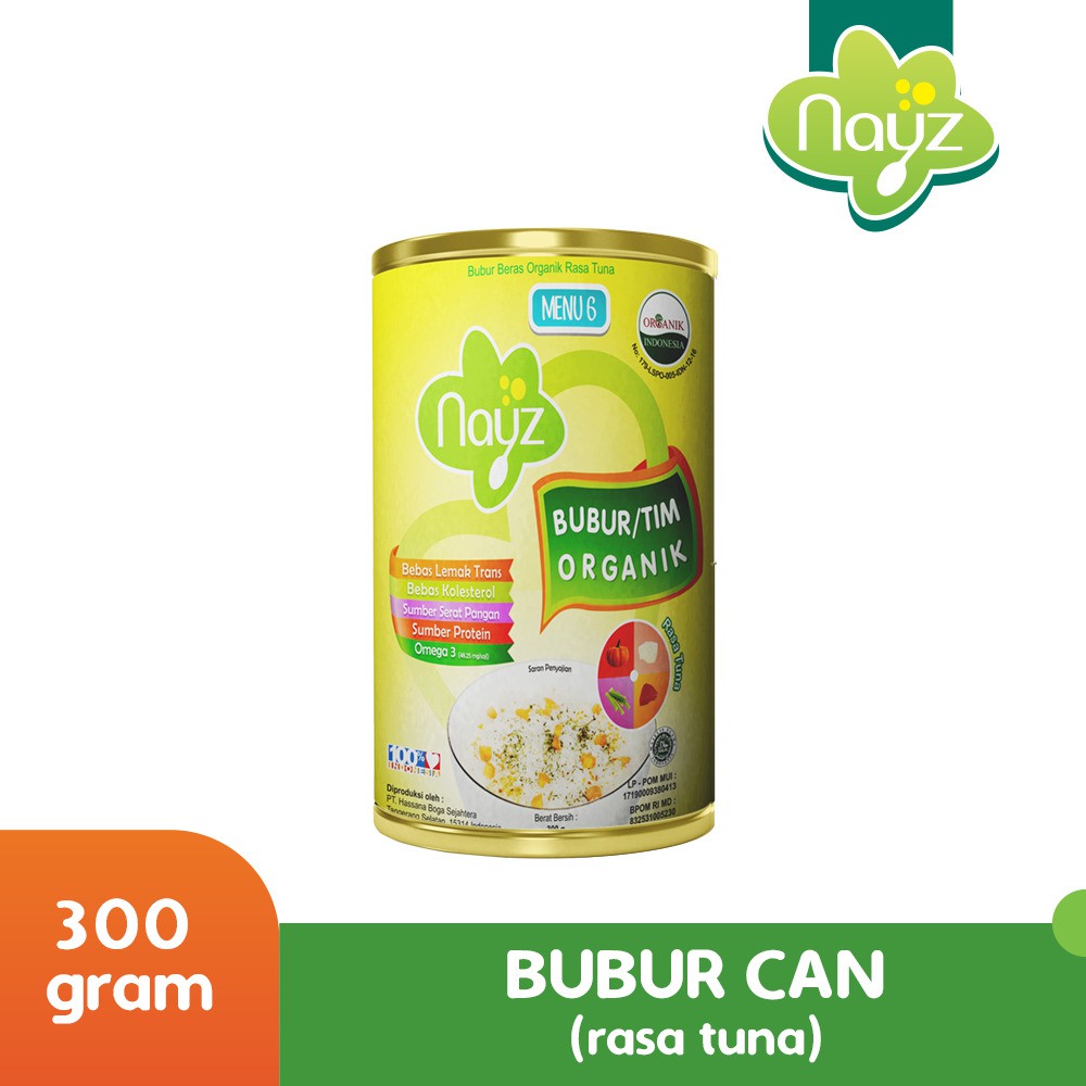 Nayz Bubur Tim Can 6 Ikan Tuna 300 Gr Shopee Indonesia